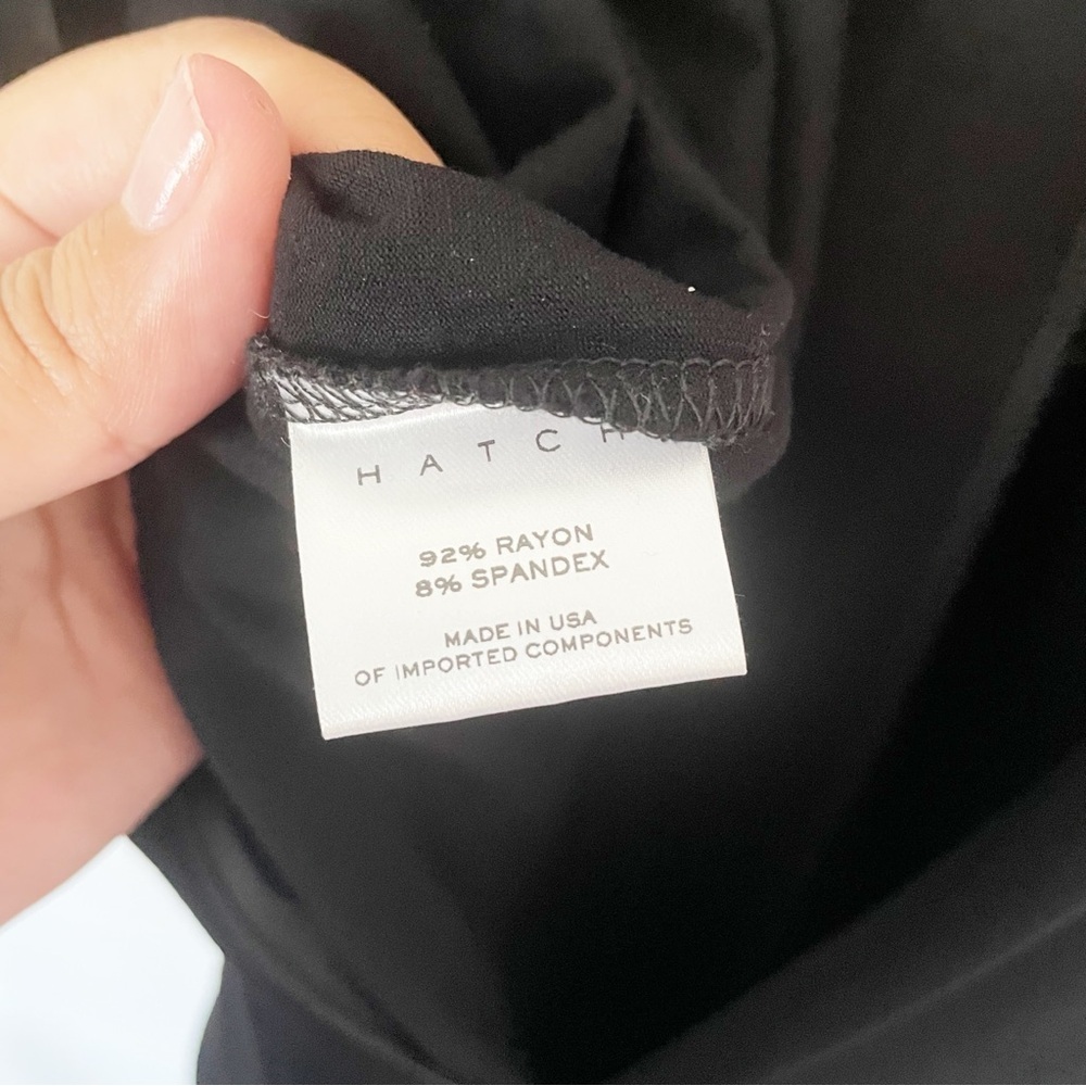 Hatch Maternity The Walkabout Black Short Sleeve Rayon Jumpsuit Size 3 (Large) - Picture 10 of 12